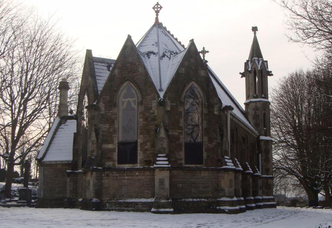 chapel in the snow