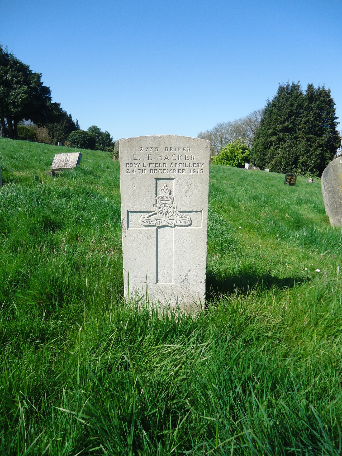 Driver L.T. Hacker – Radnor Street Cemetery